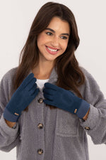 AT Ribbed Warmth Gloves blue