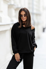 LaBalancia Feminine Three Piece Loungewear Set black