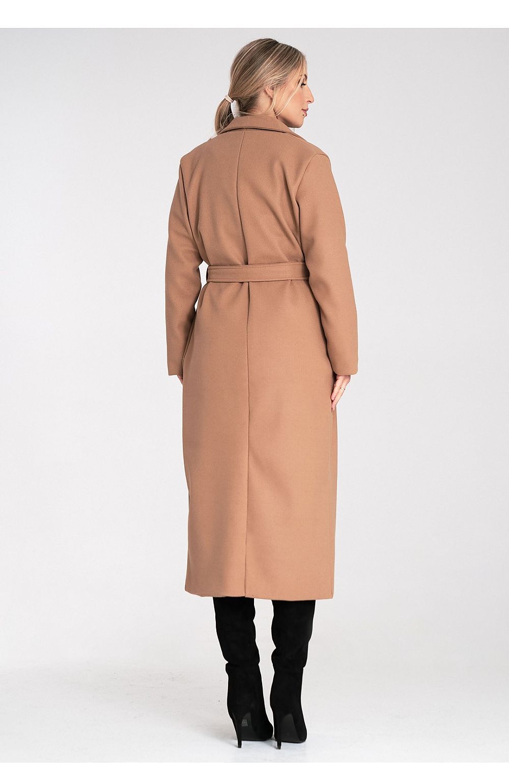 Figl Belted Wrap Midi Coat