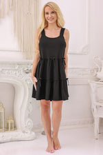 Kalimo Halka Fulha Bow Nightdress black