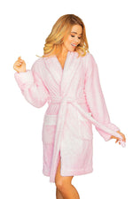 Kalimo Paleo Warm Short Dressing Gown pink