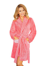 Kalimo Paleo Warm Short Dressing Gown pink 2