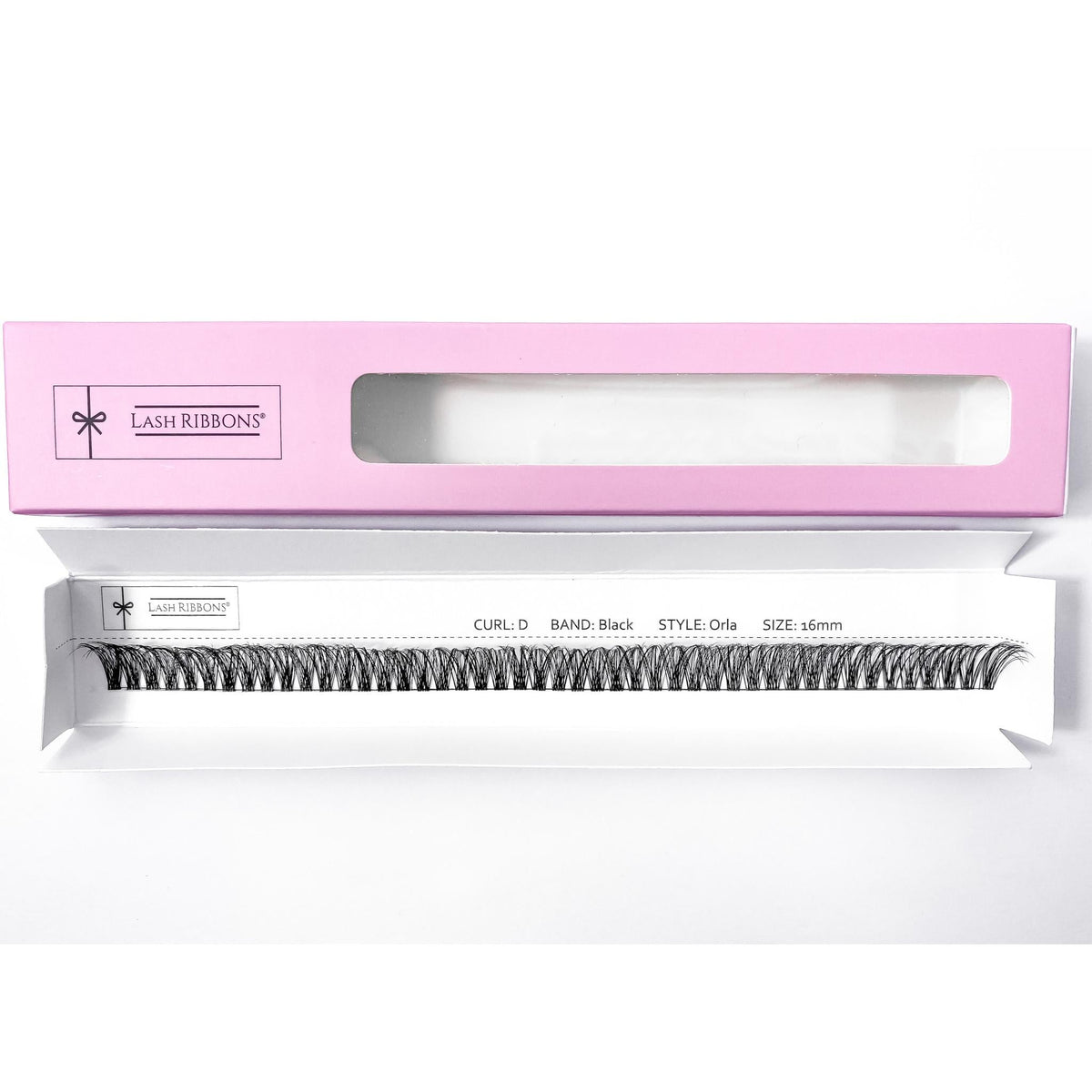 'D' Curl Black Lash Ribbons® Starter Kit (With Ultimate Bond) Orla 16mm