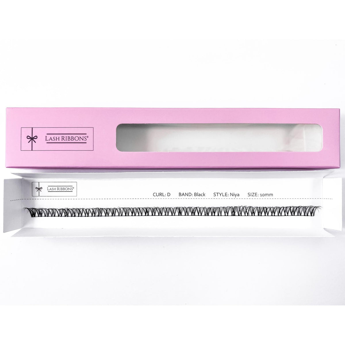 'D' Curl Black Lash Ribbons® Starter Kit (With Ultimate Bond) Niya 10mm