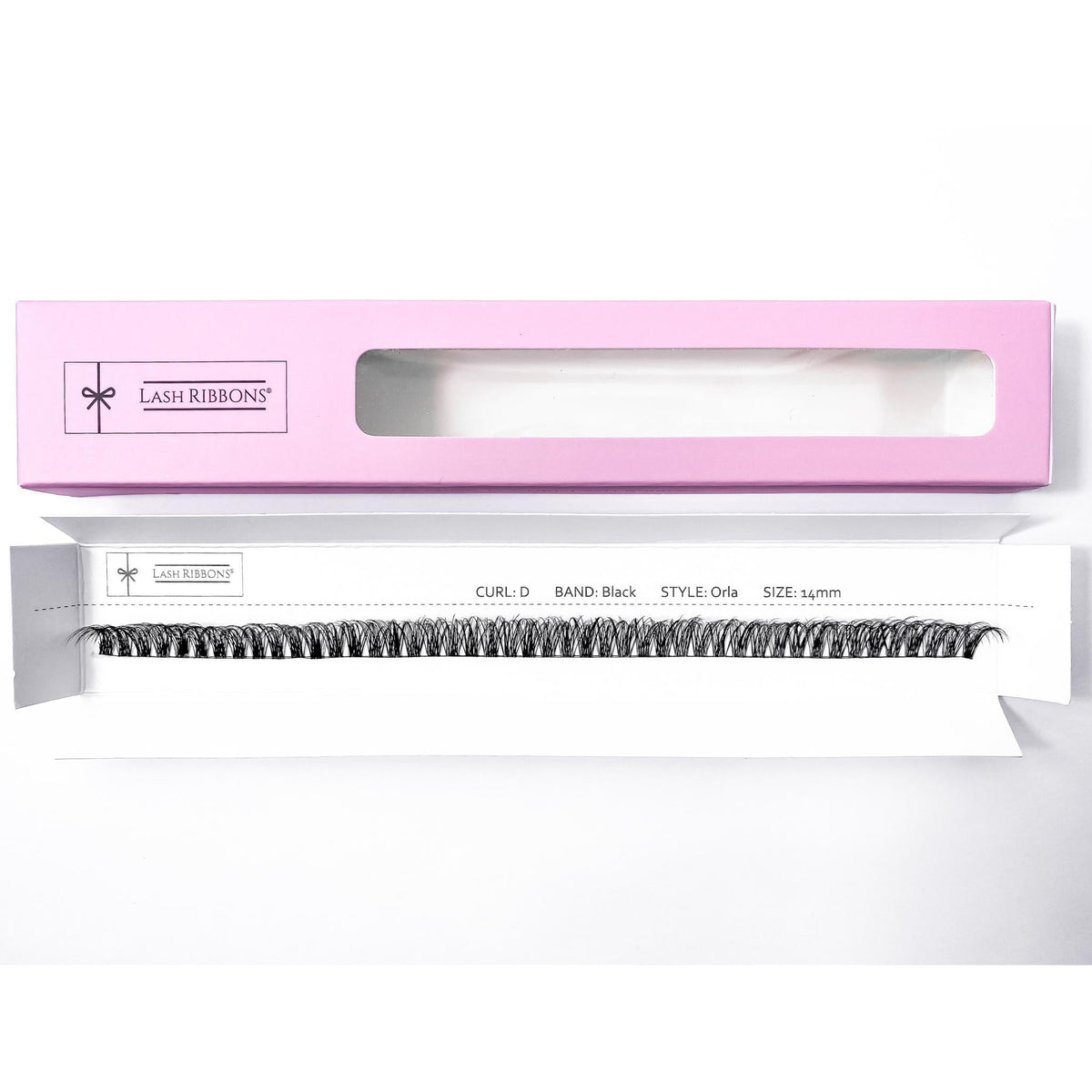 'D' Curl Black Lash Ribbons® Starter Kit (With Ultimate Bond) Orla 14mm
