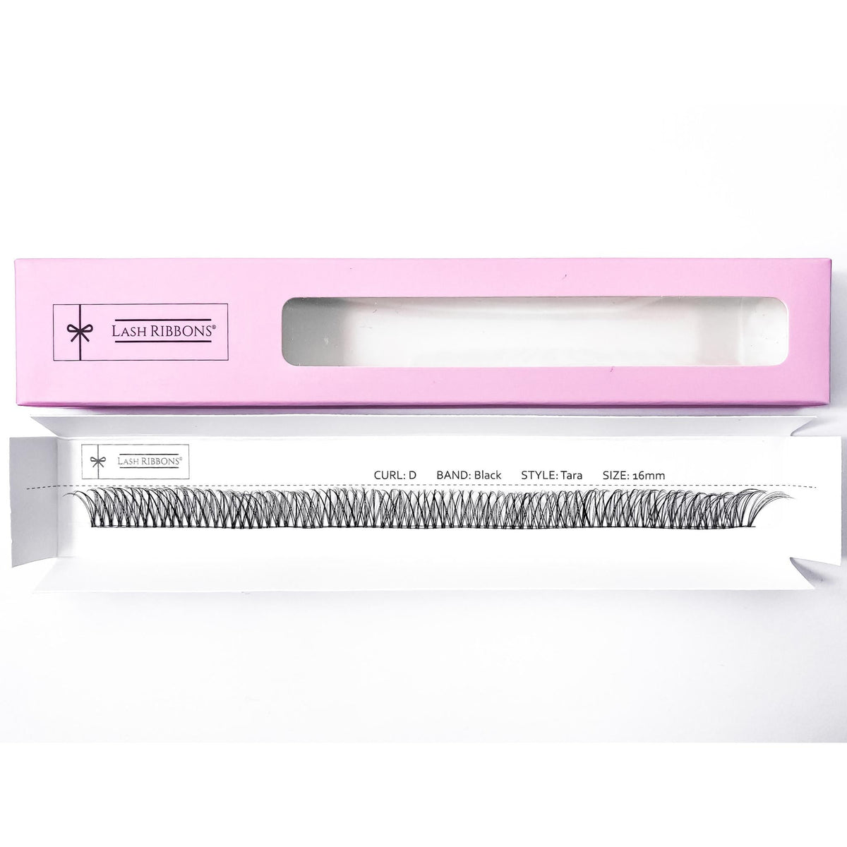 'D' Curl Black Lash Ribbons® Starter Kit (With Ultimate Bond) Tara 16mm