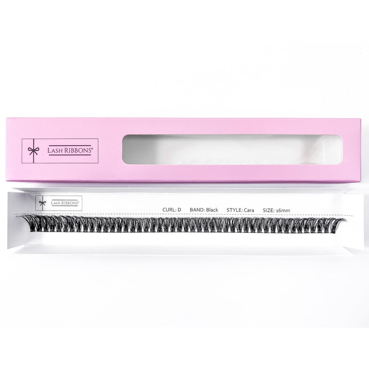 'D' Curl Black Lash Ribbons® Starter Kit (With Ultimate Bond) Cara 16mm
