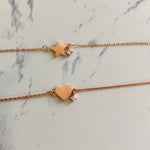 Dainty bracelet with tiny heart