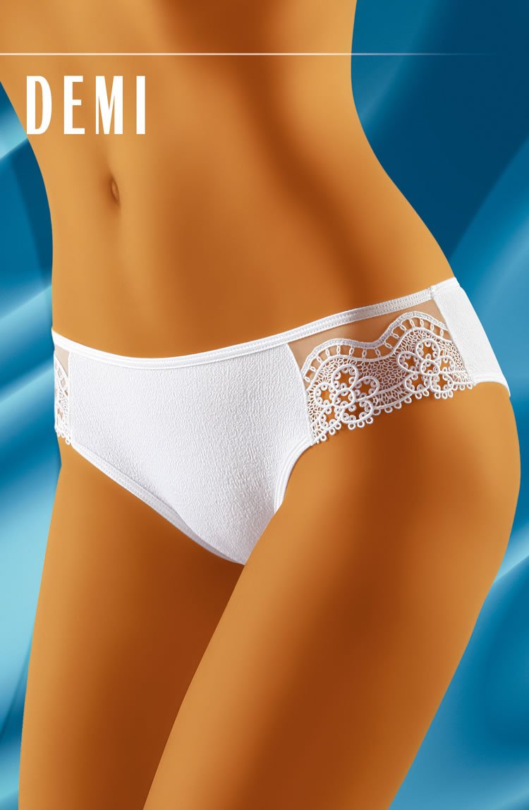 Wolbar Demi Embroidered Mini Briefs White