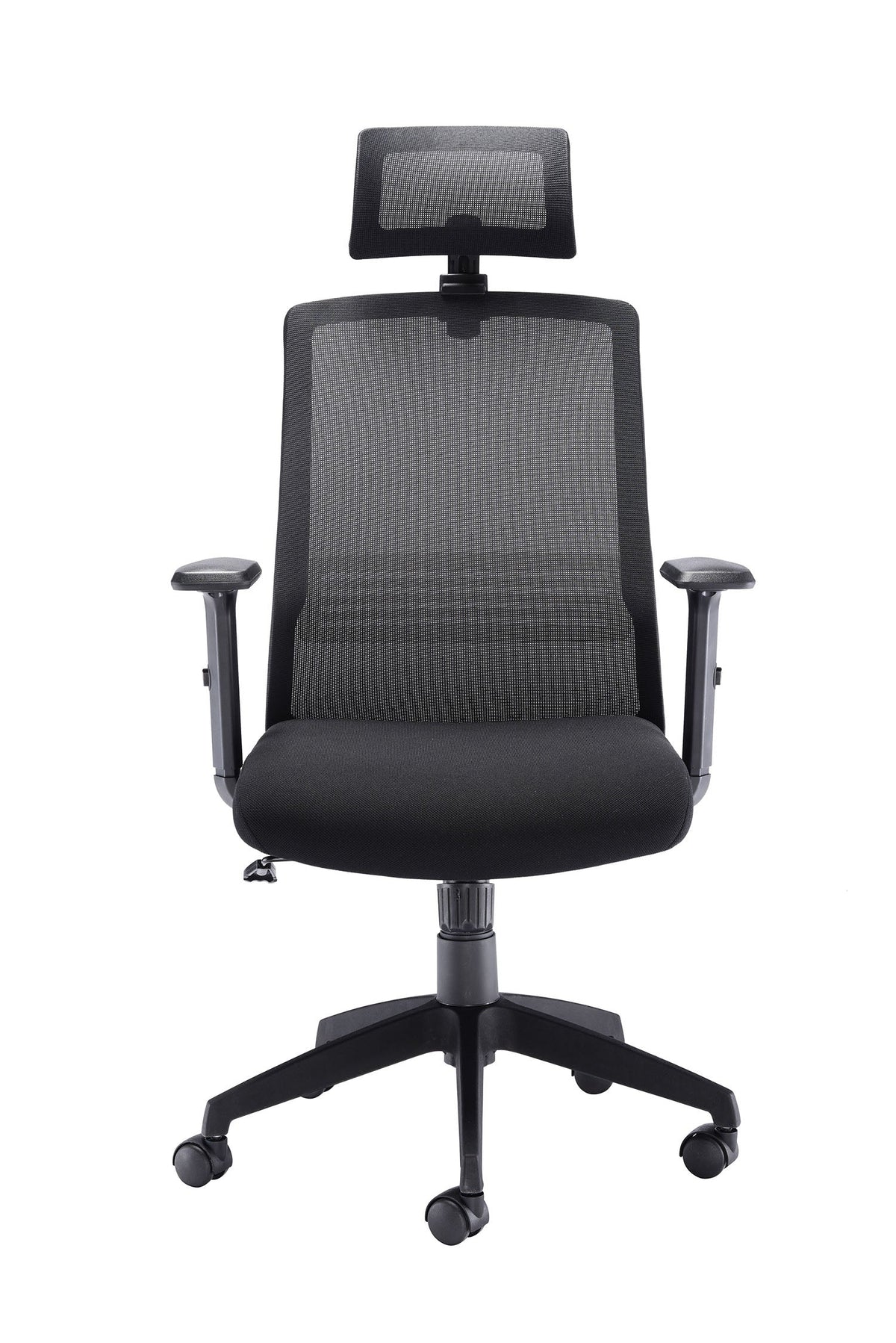 Denali High Back Black Mesh Chair With Headrest