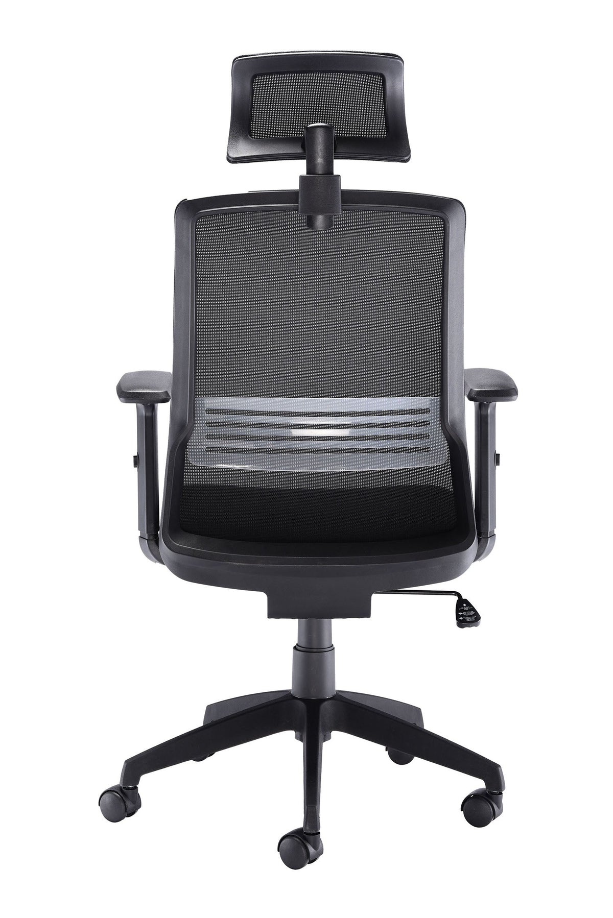 Denali High Back Black Mesh Chair With Headrest