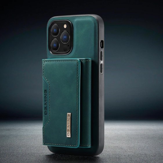 Detachable Magnetic Leather Case for Iphone 2 in 1 Green