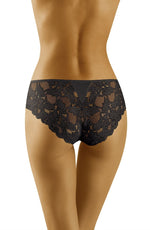 Wolbar Deva Floral Lace Briefs Black