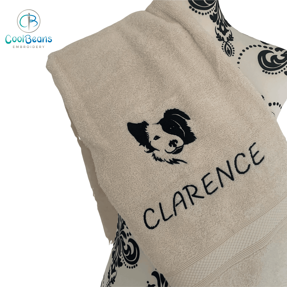 Dog Towels - Border Collie - Personalised