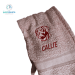 Dog Towels - Labrador Retriever - Personalised DUSKY PINK