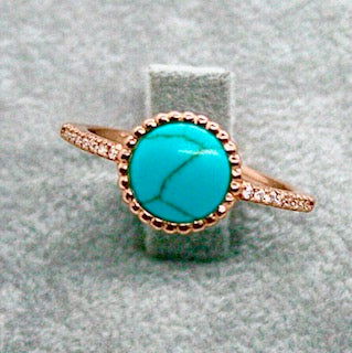 Double Sided Turquoise Ring
