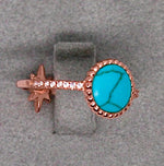 Double Sided Turquoise Ring