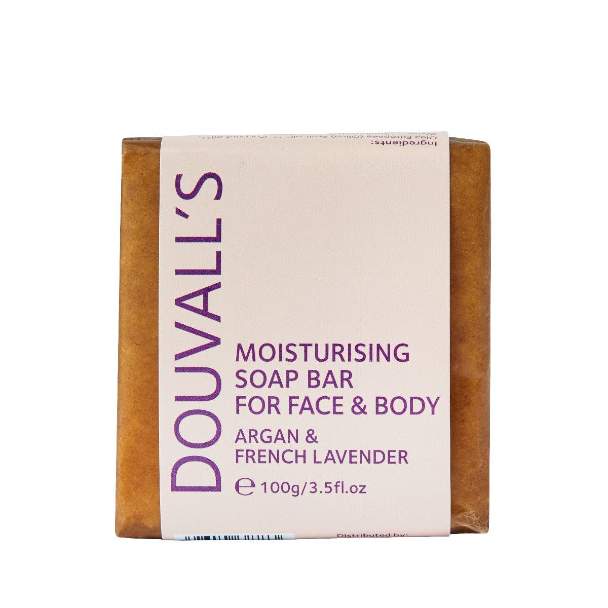 Douvall's Organic Argan & French Lavender Soap 100g | Nourishing, Ethical, and Giving Back