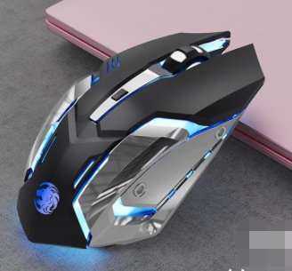 Dual-mode Bluetooth Battery Wireless Gaming Mouse Black 2