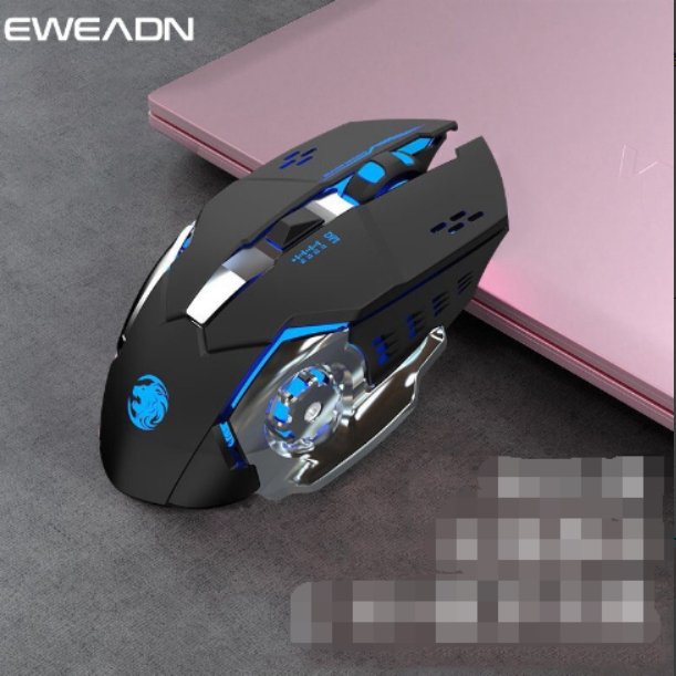 Dual-mode Bluetooth Battery Wireless Gaming Mouse Black Bluetooth 2