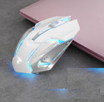 Dual-mode Bluetooth Battery Wireless Gaming Mouse White