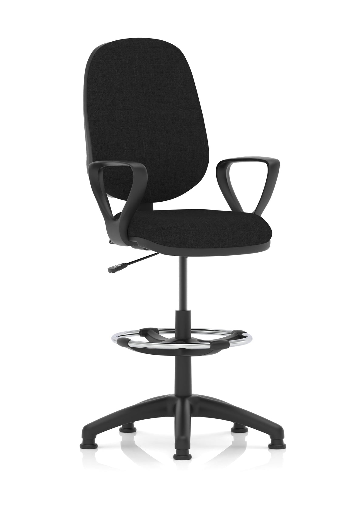 Eclipse Plus I Medium Back Task Operator Office Chair with Hi Rise Draughtsman Kit Charcoal Fabric None