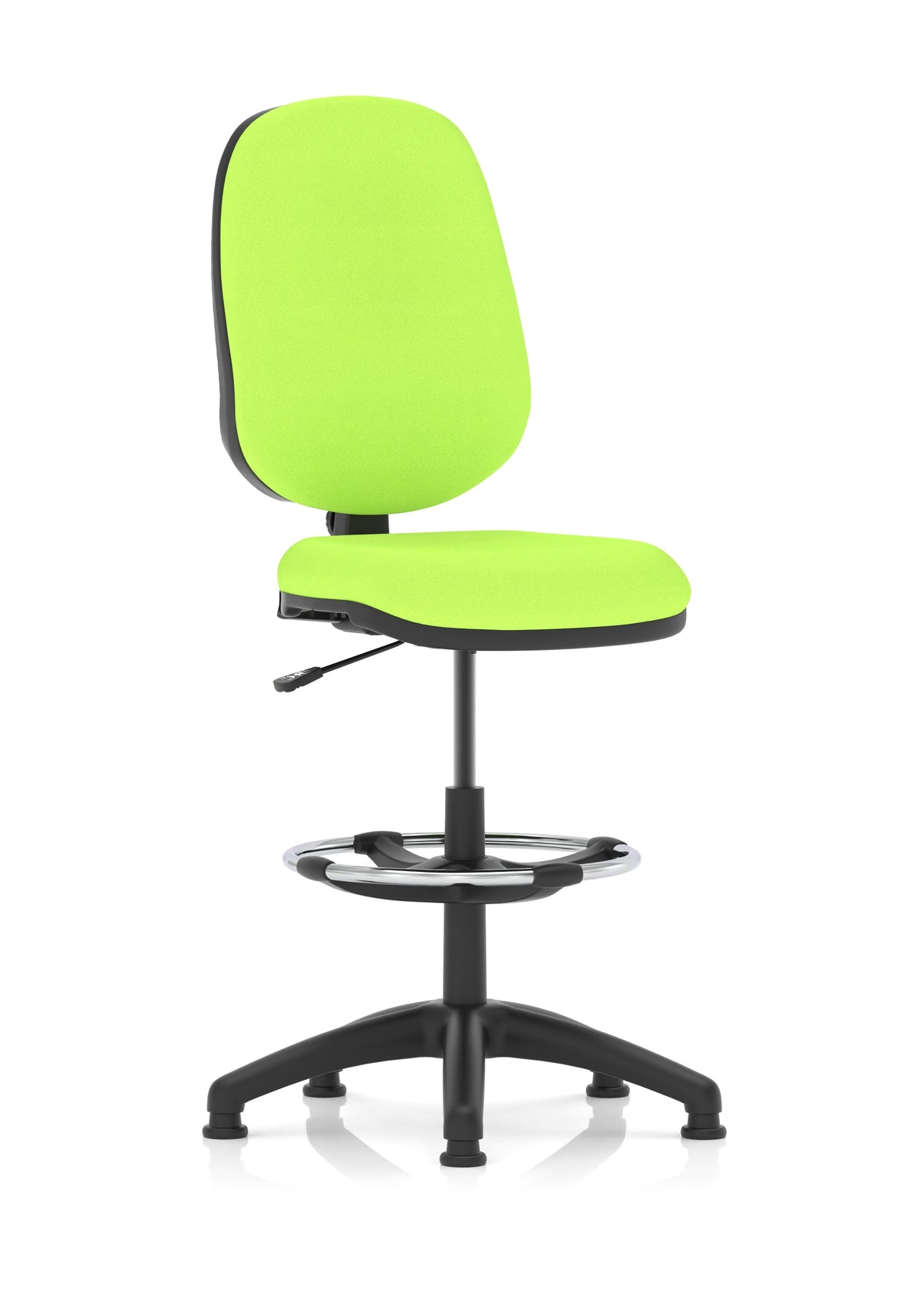 Eclipse Plus I Medium Back Task Operator Office Chair with Hi Rise Draughtsman Kit Bespoke Myrrh Green None