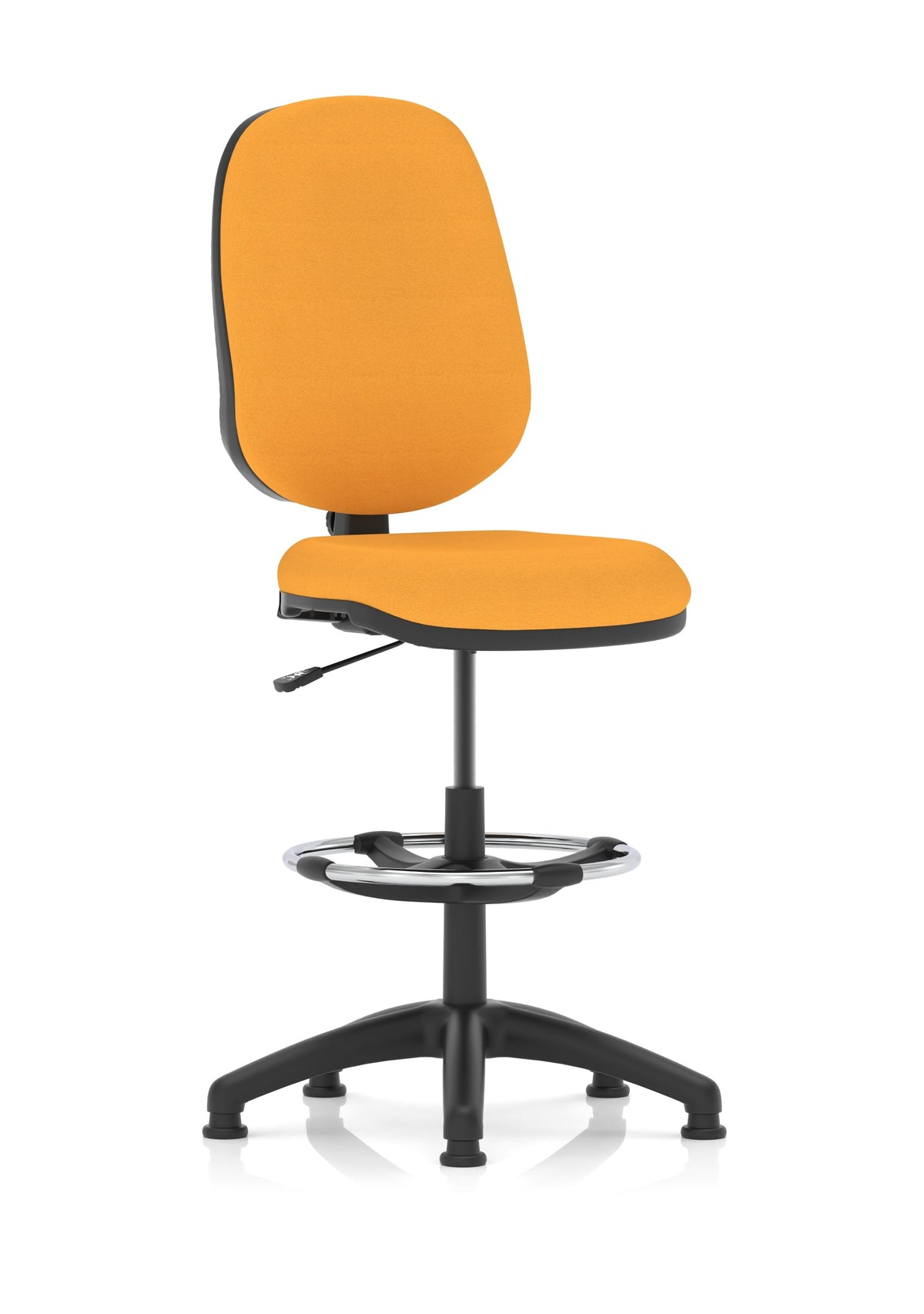 Eclipse Plus I Medium Back Task Operator Office Chair with Hi Rise Draughtsman Kit Bespoke Senna Yellow None