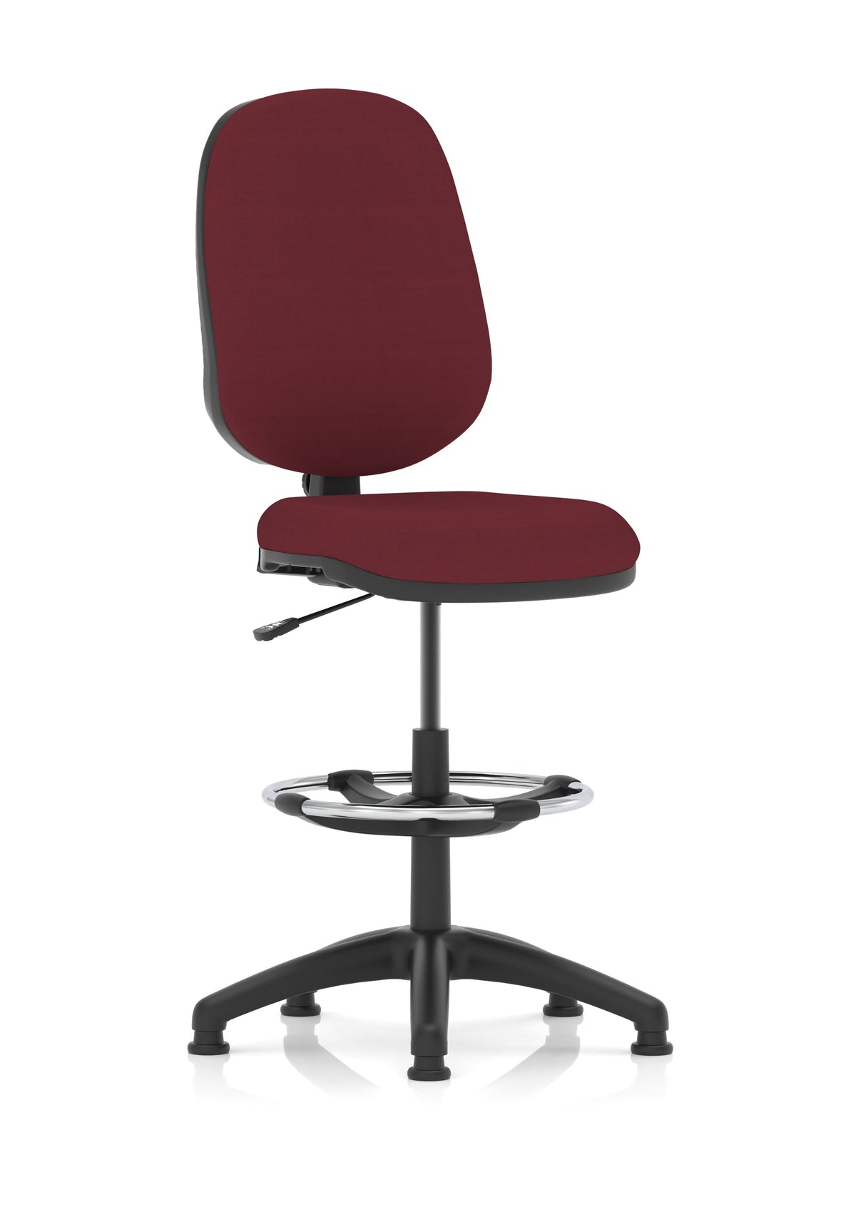 Eclipse Plus I Medium Back Task Operator Office Chair with Hi Rise Draughtsman Kit Bespoke Ginseng Chilli None