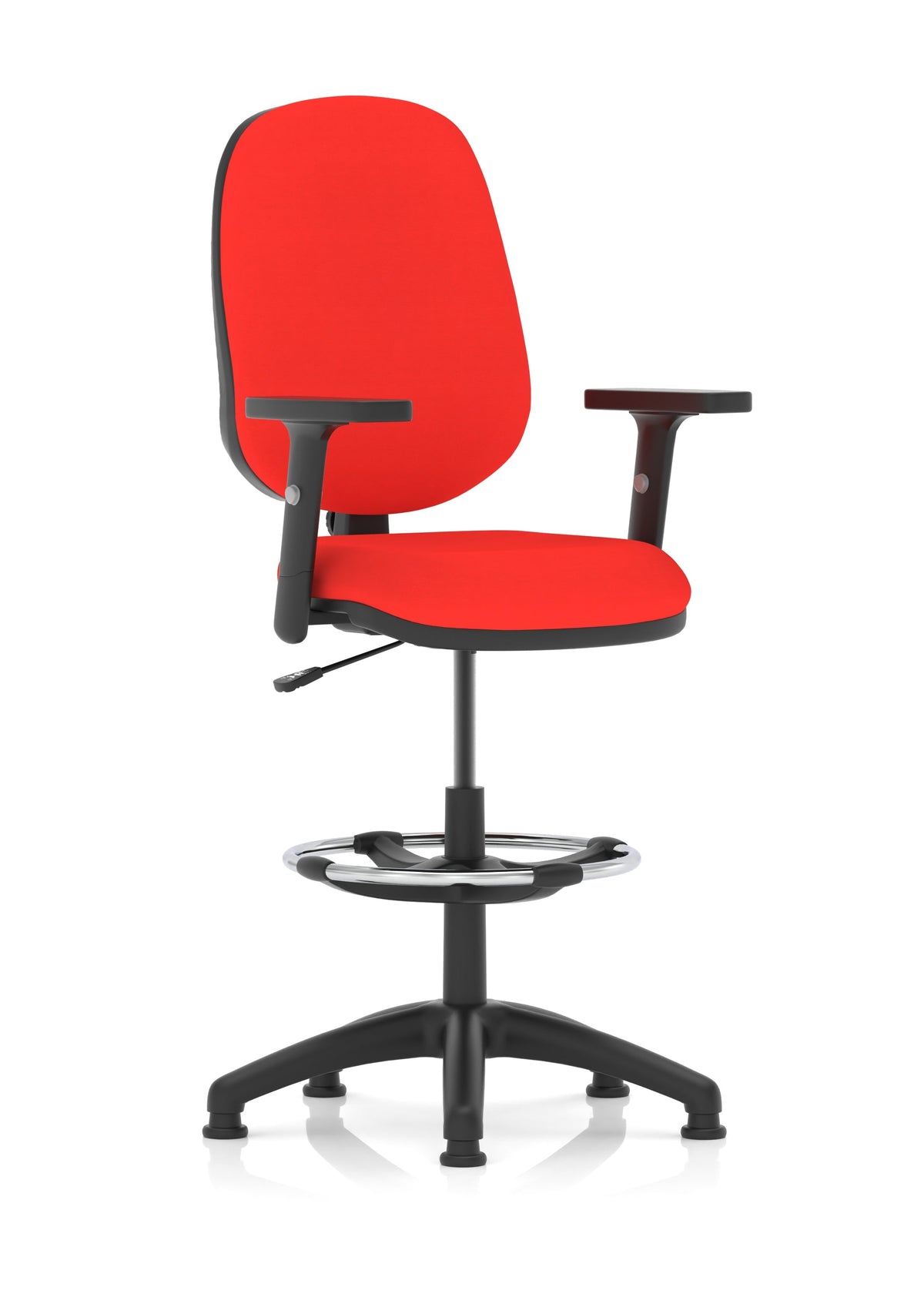 Eclipse Plus I Medium Back Task Operator Office Chair with Hi Rise Draughtsman Kit Bespoke Bergamot Cherry With Height Adjustable Arms