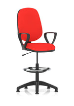 Eclipse Plus I Medium Back Task Operator Office Chair with Hi Rise Draughtsman Kit Bespoke Bergamot Cherry With Loop Arms