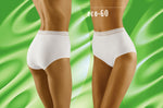 Wolbar Eco-Go Lace Trim High Waist Briefs White