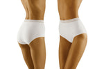 Wolbar Eco-Go Lace Trim High Waist Briefs White