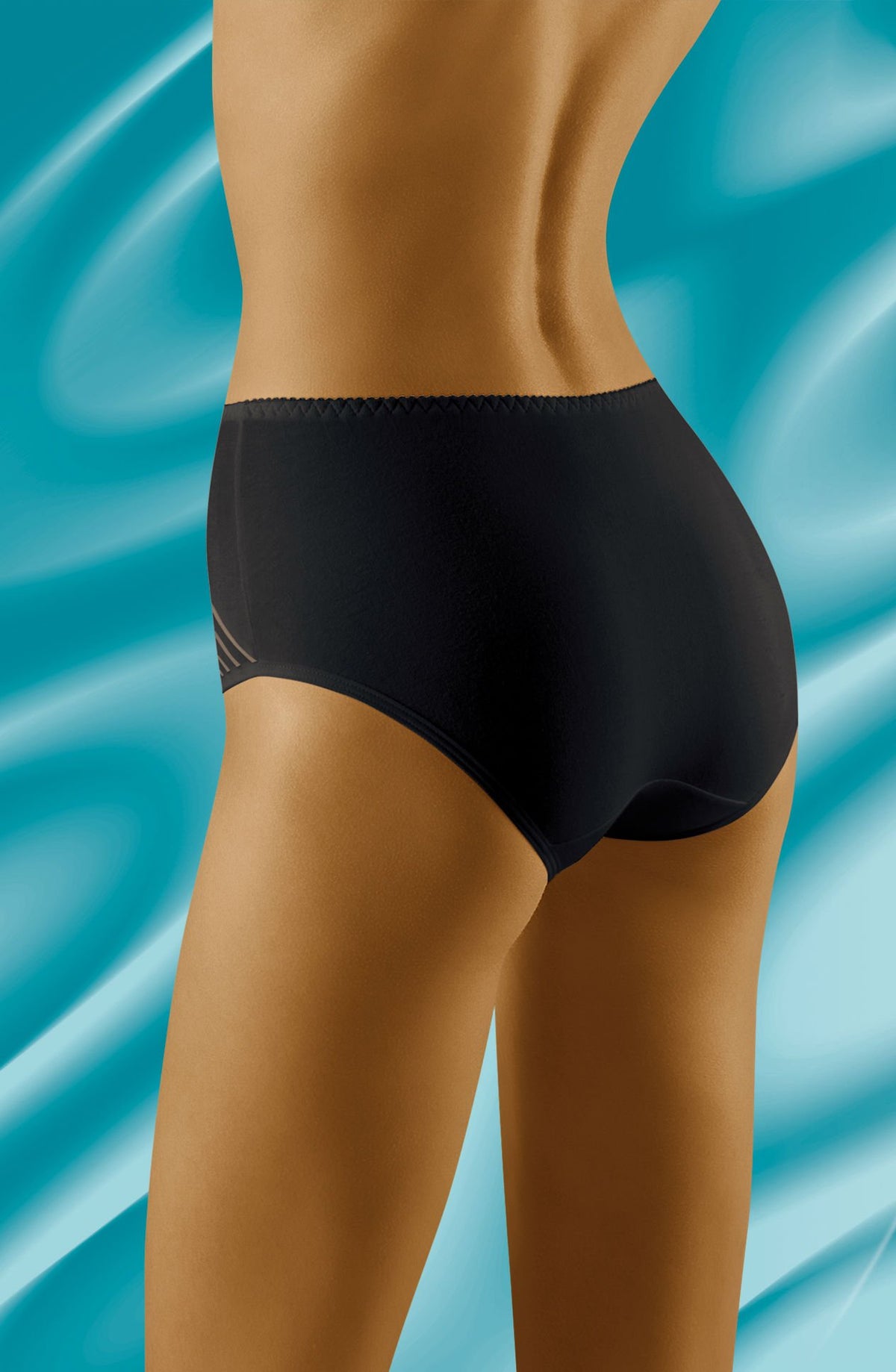 Wolbar Eco-Ma Sheer Cotton Briefs Black