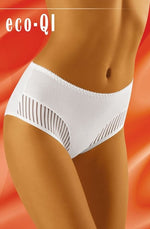 Wolbar Eco-QI Lace Edge Briefs White