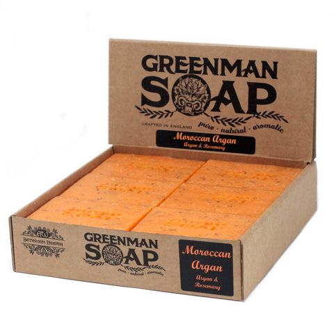 Moroccan Argan Greenman Soap Slice 100g