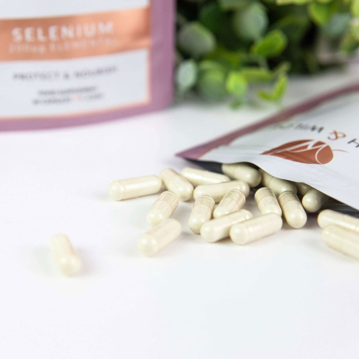Elemental Selenium Supplement Capsules x 60 | 2 Month Refill Pouch