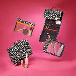 'Emma' 3 in 1 Hanging Wash Bag in Leopard Tan