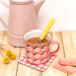 Enamel Mug & Coaster Set - Midnight Navy Blue - Enamelhappy Pink