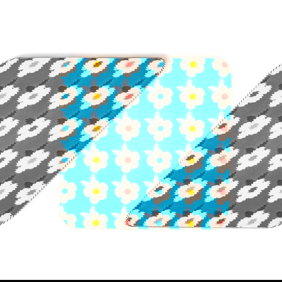 Enamel Mug & Coaster Set - Ocean Blue Matching - Enamelhappy