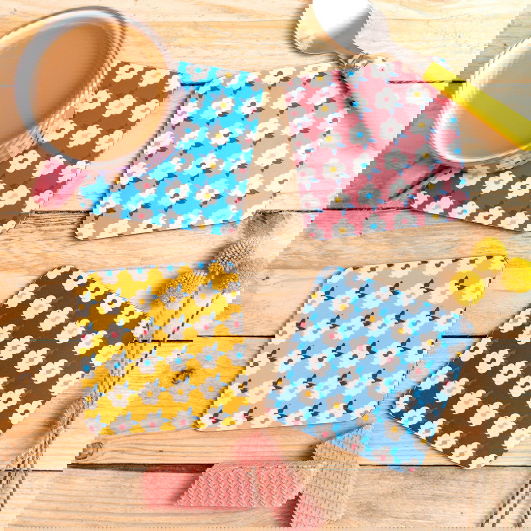 Enamel Mug & Coaster Set - Ocean Blue Matching - Enamelhappy