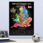 England Football Stadium Scratch Off Map