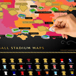 England Football Stadium Scratch Off Map
