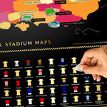 England Football Stadium Scratch Off Map