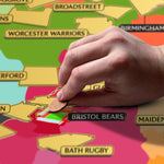 English Rugby Union Scratch Off Map