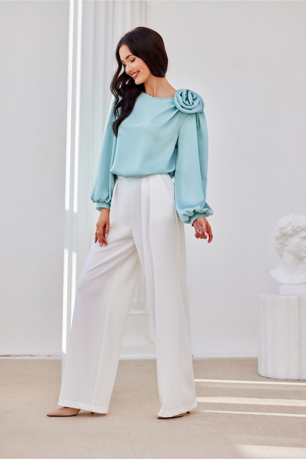 Evelyn Satin Blouse | Roco Fashion