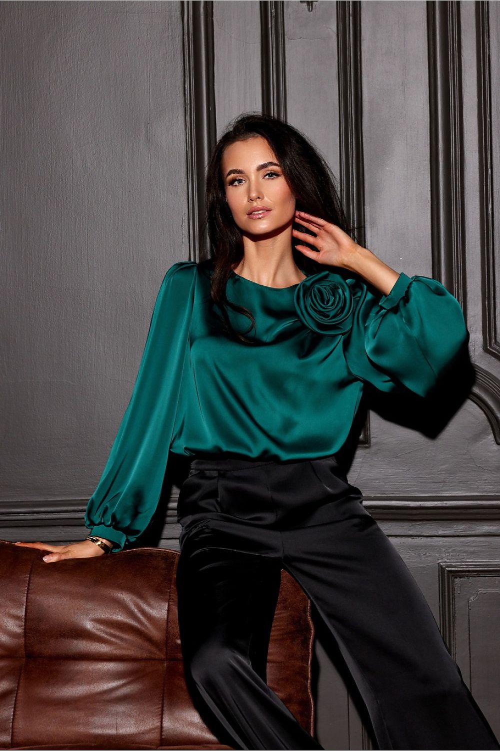 Evelyn Satin Blouse | Roco Fashion
