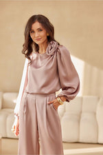 Evelyn Satin Blouse | Roco Fashion