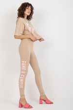 Ex Moda FAME Slogan Sweatshirt and Leggings Set