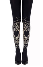 Zohara "Spread The Love" Gold Print Tights